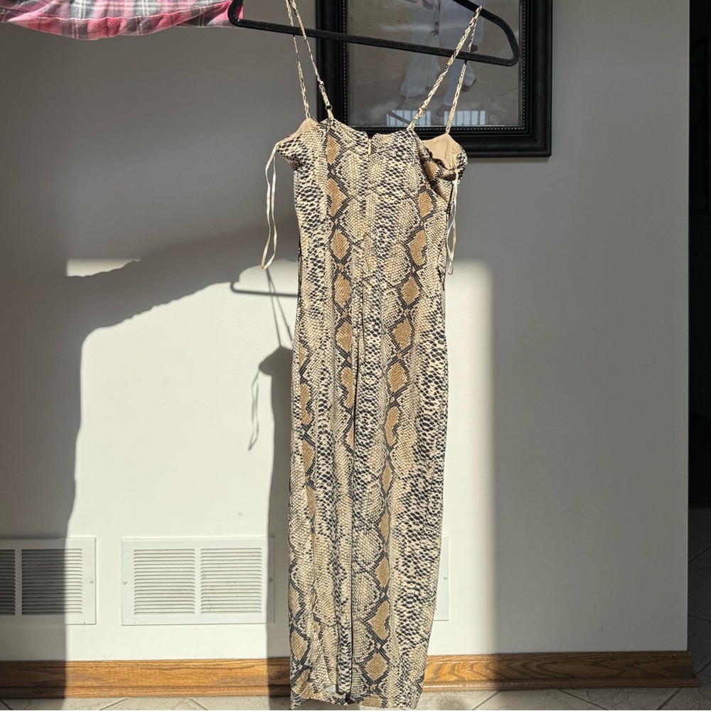AKIRA Snakeskin bodycon mini dress